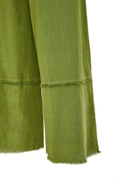 BSB - pantalone palazzo lino - PESTO