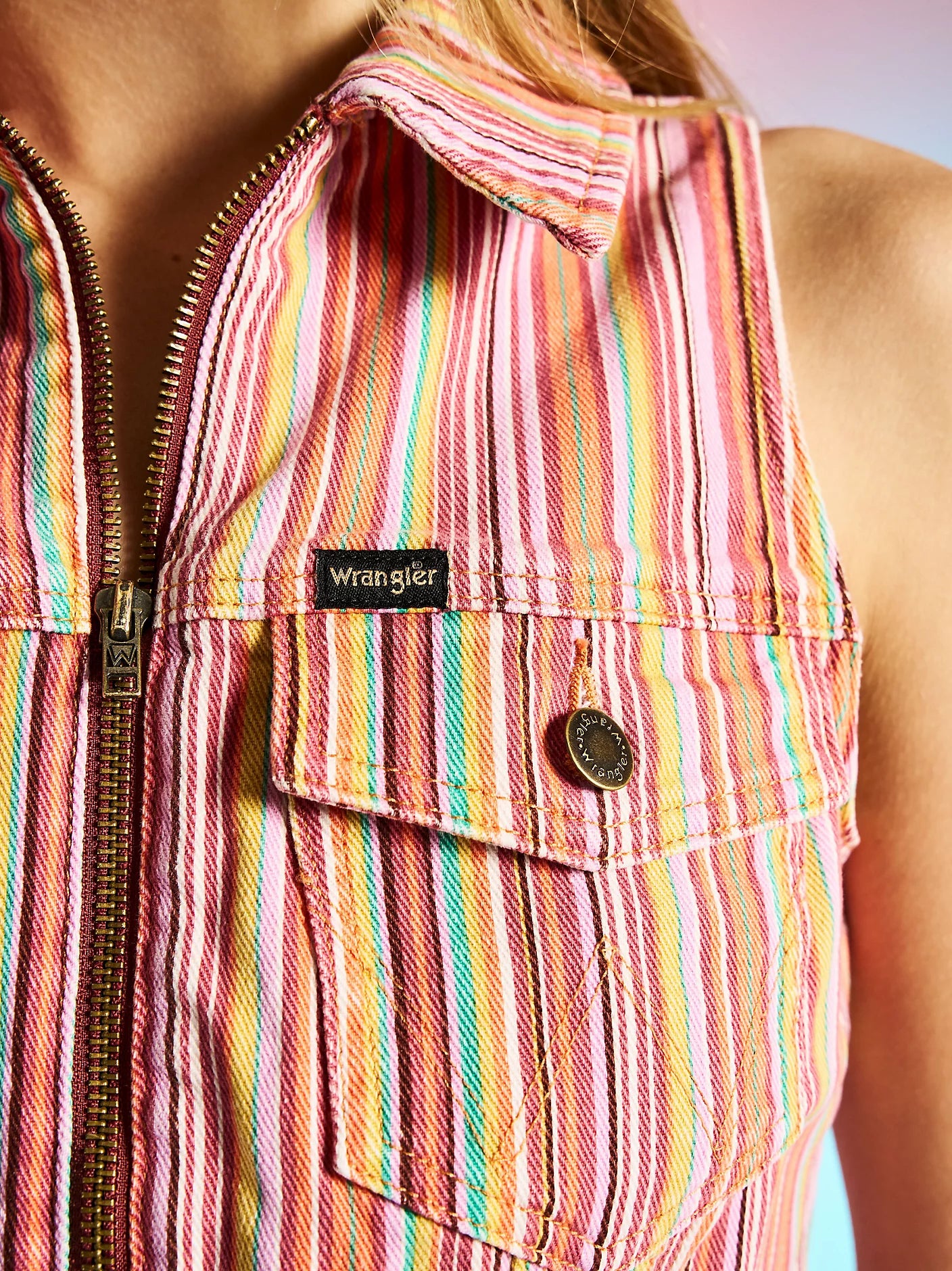 WRANGLER - gilet candy stripe - COLORS