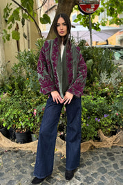 ARTEFILIA-MILANO - giacca uma velluto ricamato - LANZAROTE WINE