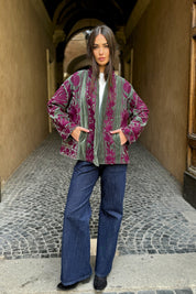 ARTEFILIA-MILANO - giacca uma velluto ricamato - LANZAROTE WINE