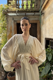 NUD - abito runa - ECRU