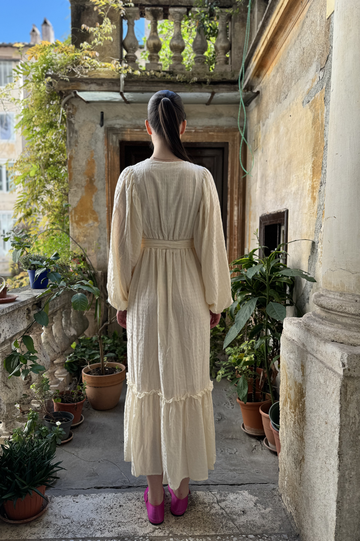 NUD - abito runa - ECRU