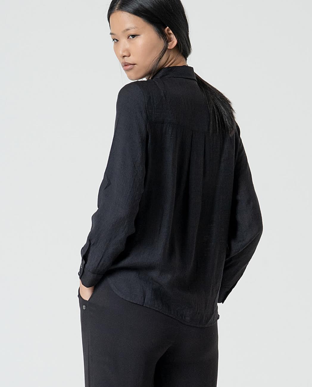 SURKANA - camicia manica lunga - NERO