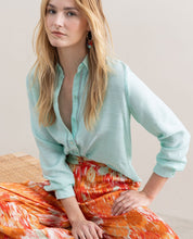 SURKANA - camicia manica lunga - VERDE ACQUA