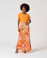 SURKANA - gonna lunga svasata stampata - MULTI COLORS