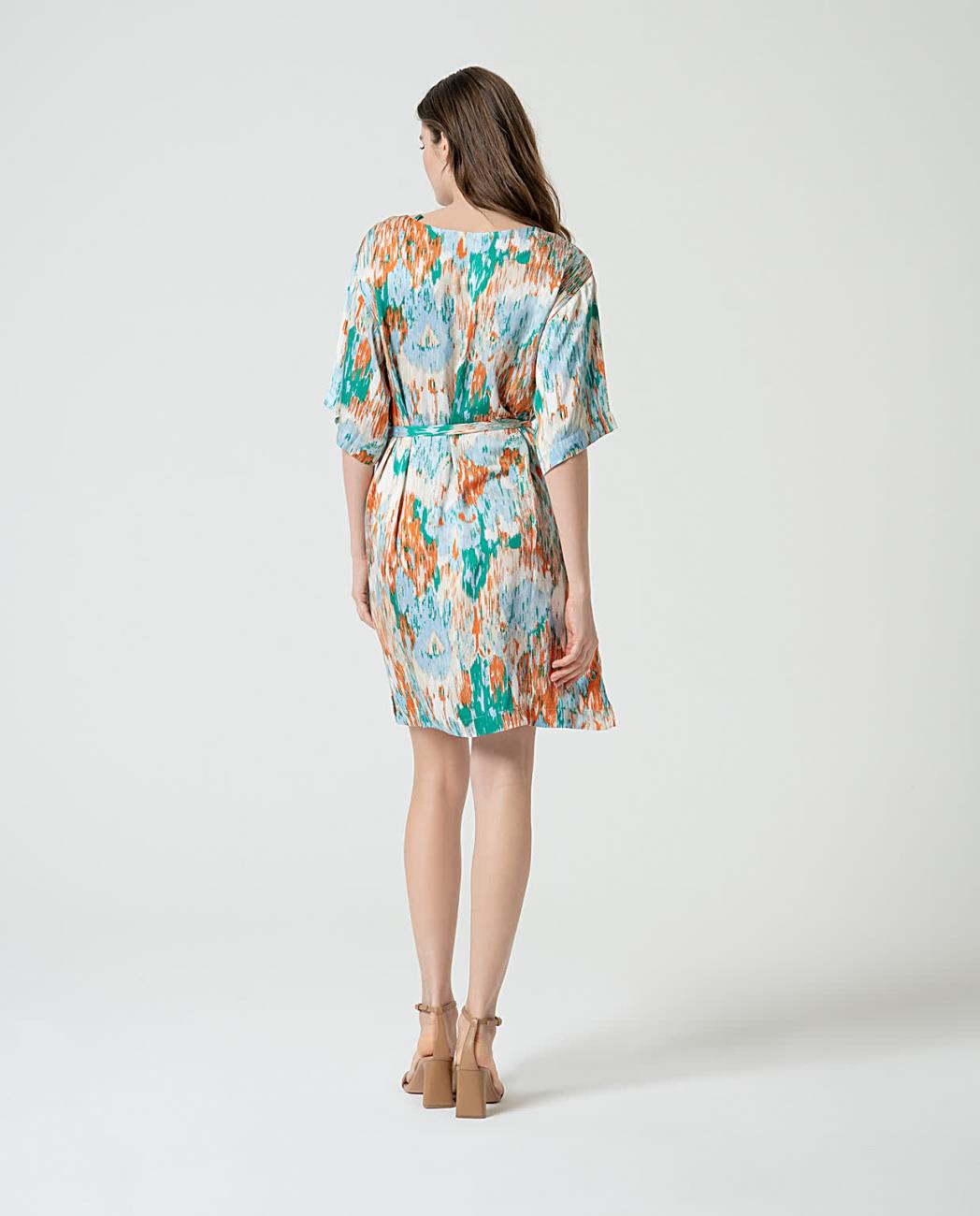 SURKANA - Abito con scollo a barca - AZZURRO