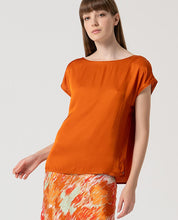 SURKANA - blouse satin - ARANCIO