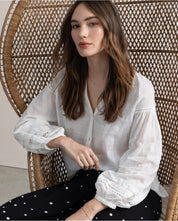 SURKANA - blouse romantica - BIANCO