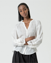 SURKANA - blouse romantica - BIANCO