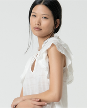 SURKANA - top svasato - BIANCO