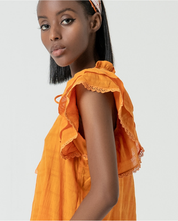 SURKANA - top svasato - ARANCIO