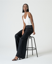 SURKANA - pantalone svasato - NERO