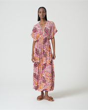 SURKANA - abito midi manica larga - MULTI COLORS