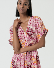 SURKANA - abito midi manica larga - MULTI COLORS