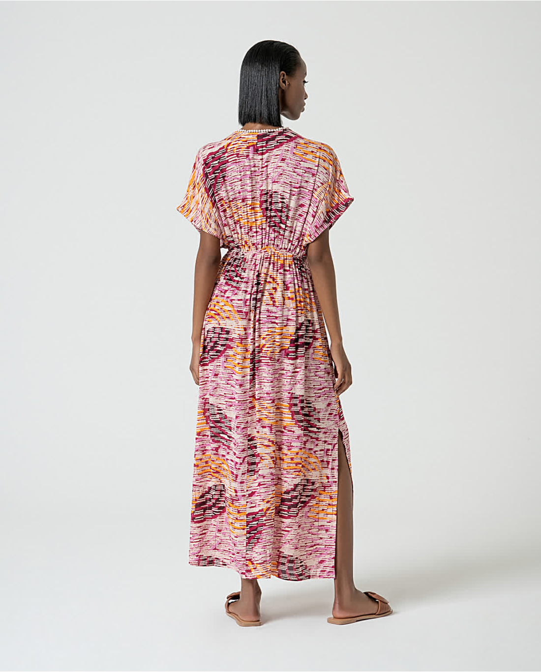 SURKANA - abito midi manica larga - MULTI COLORS