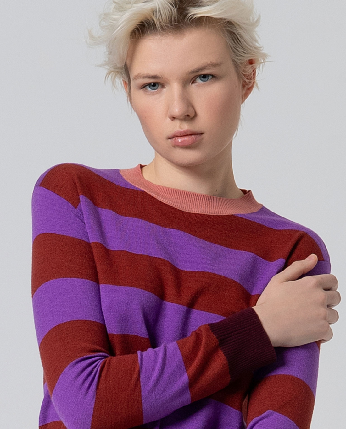 SURKANA - maglia girocollo - PORPORA