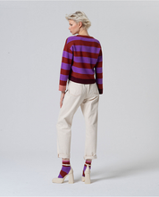 SURKANA - cardigan scollo v - PORPORA