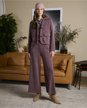 SURKANA - pantalone palazzo - MIRTILLO