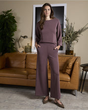 SURKANA - pantalone palazzo - MIRTILLO