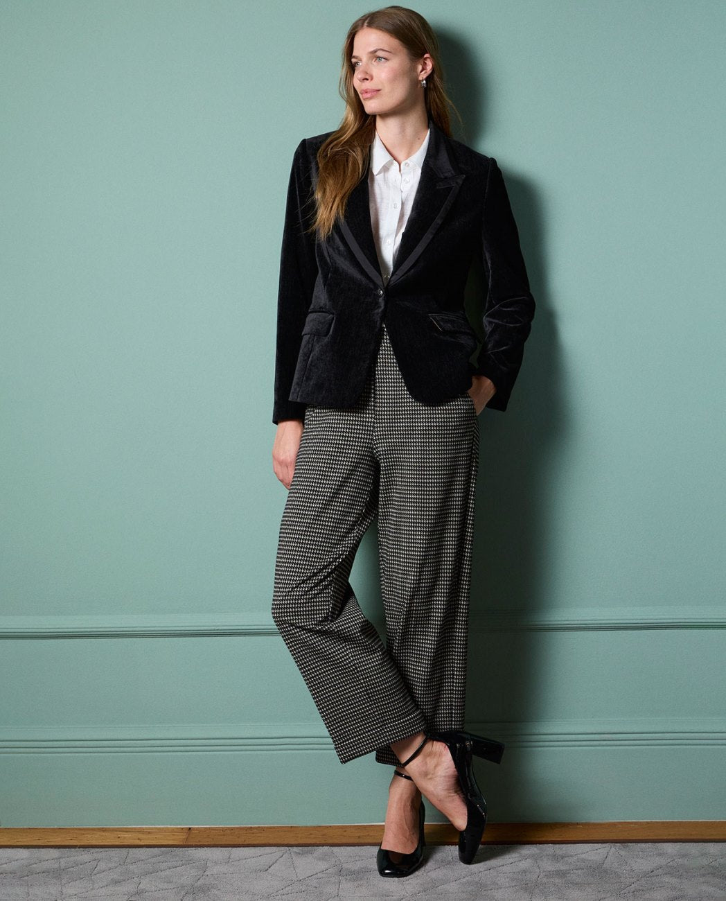 SURKANA - blazer velluto - NERO