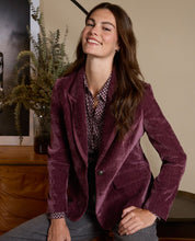 SURKANA - blazer velluto - MIRTILLO