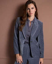 SURKANA - blazer velluto - GRIGIO