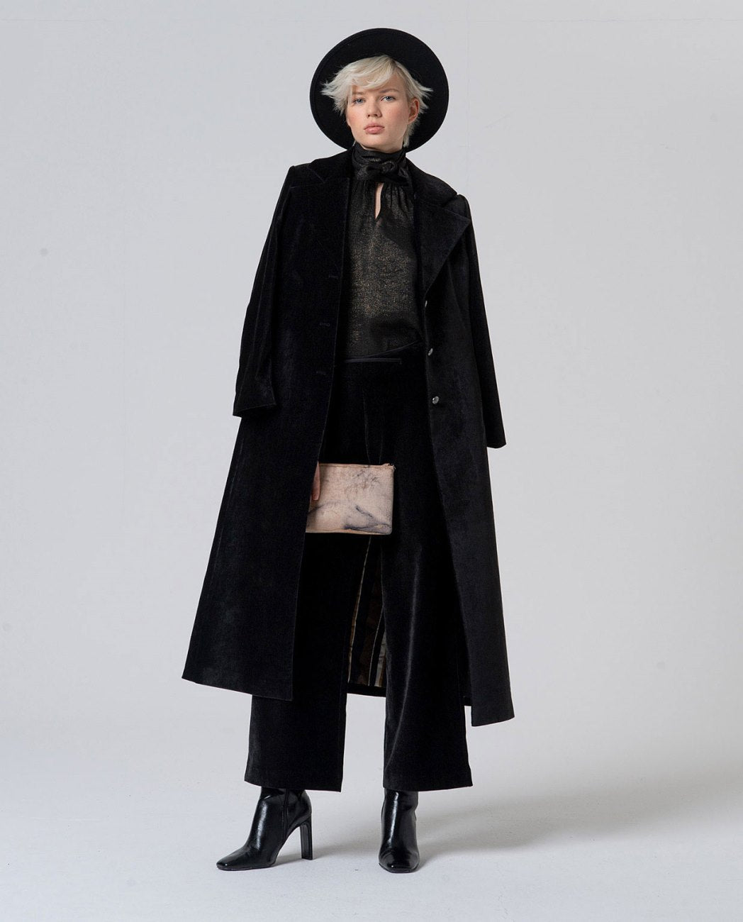 SURKANA - pantaloni velluto - NERO