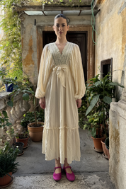 NUD - abito runa - ECRU