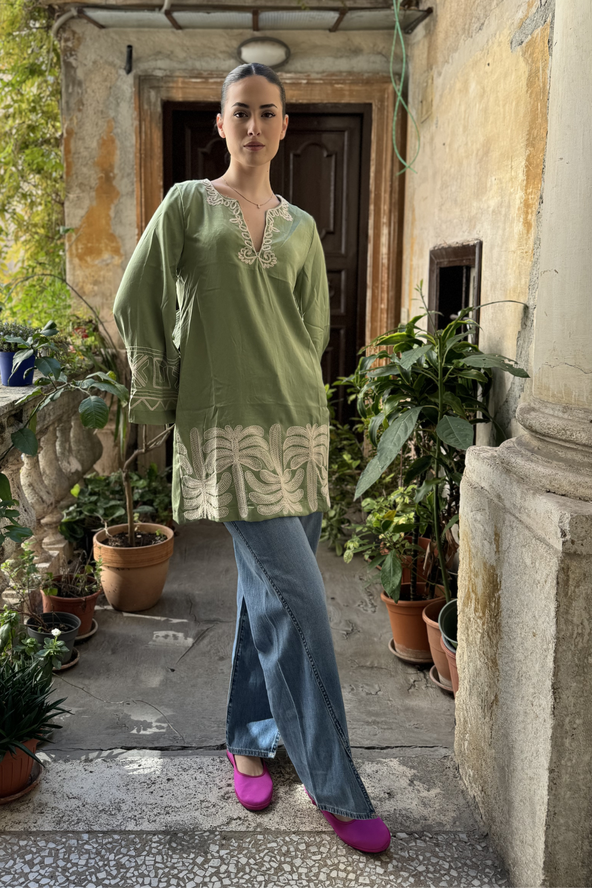 NEKANE - abito derva - GREEN