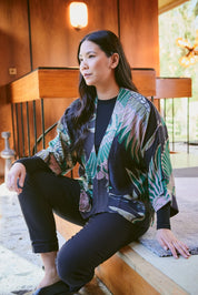 one-hundred-stars-1 - giacca kimono wool - CRANE EMERALD