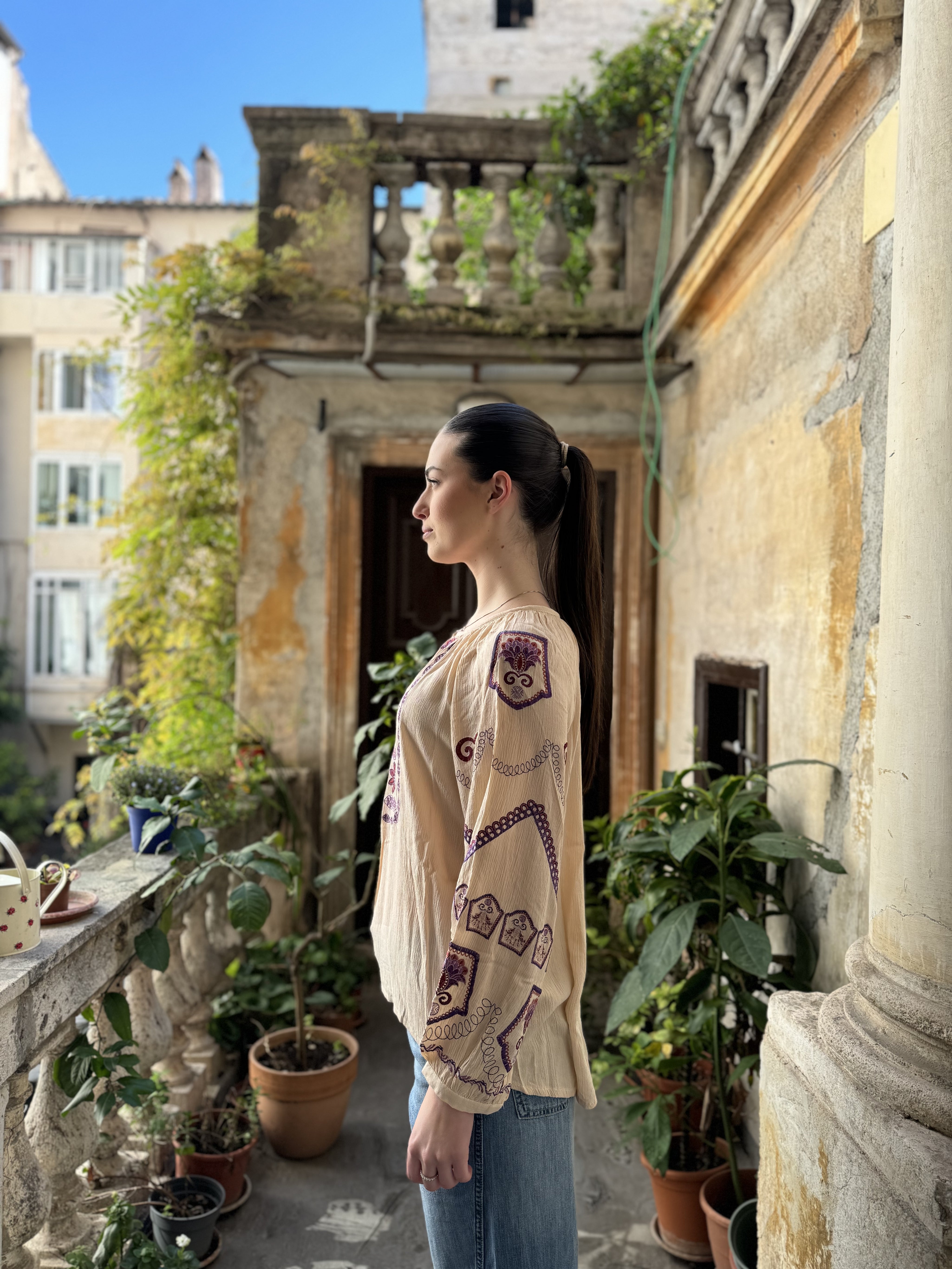 NEKANE - blouse rohana - ROSE