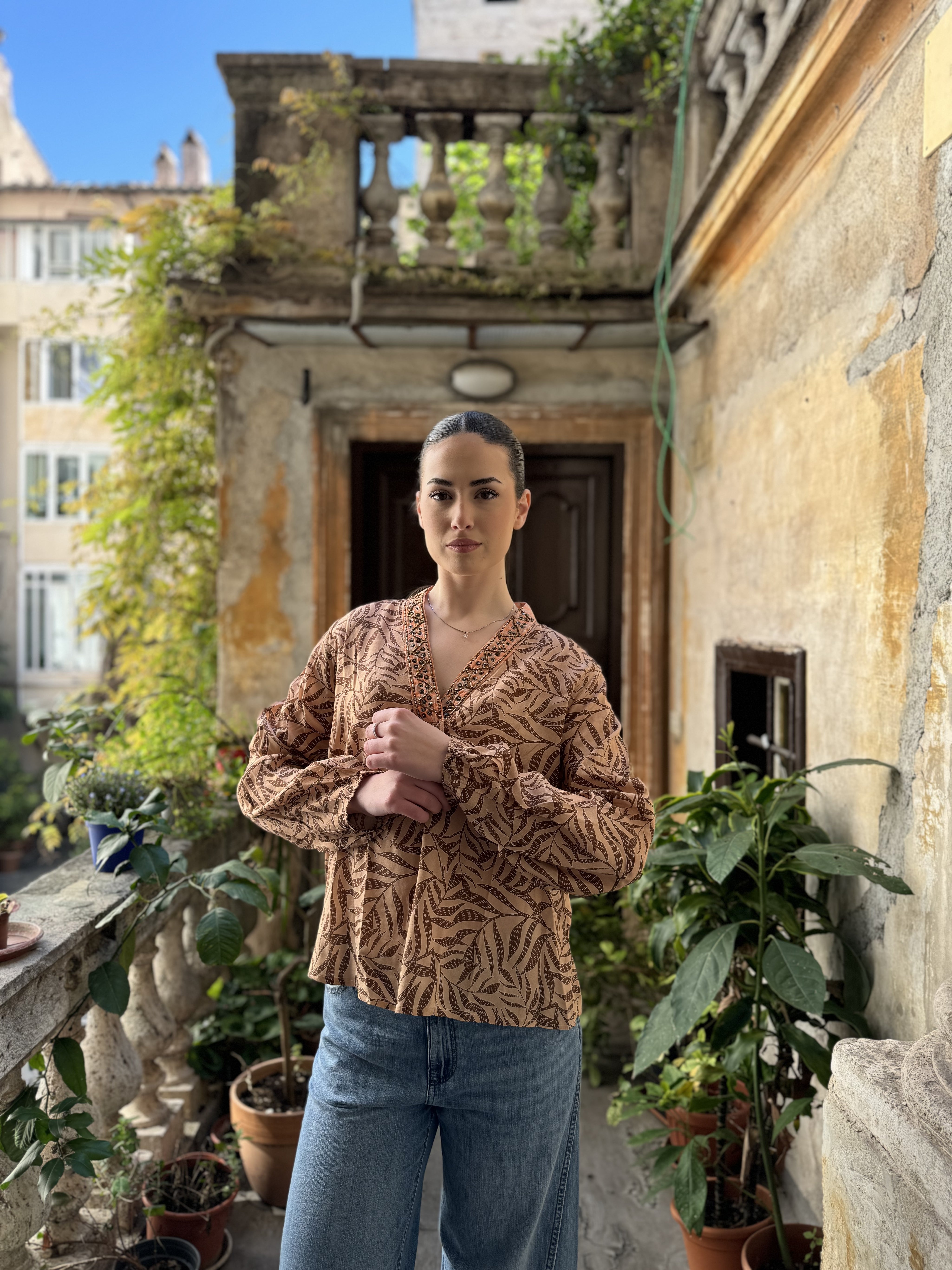 NEKANE - blousa ambika - BEIGE