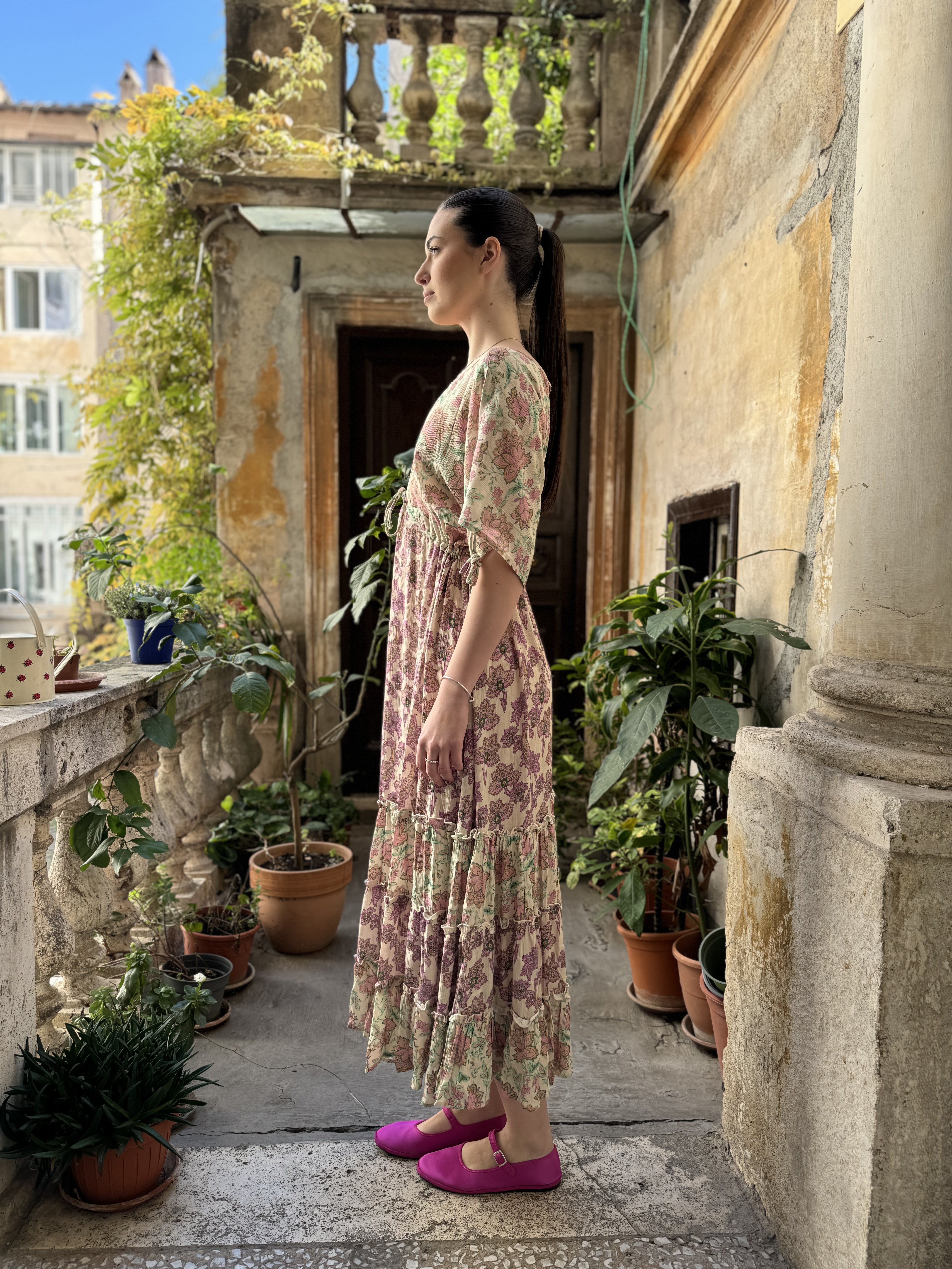 NEKANE - abito lawrra - ECRU