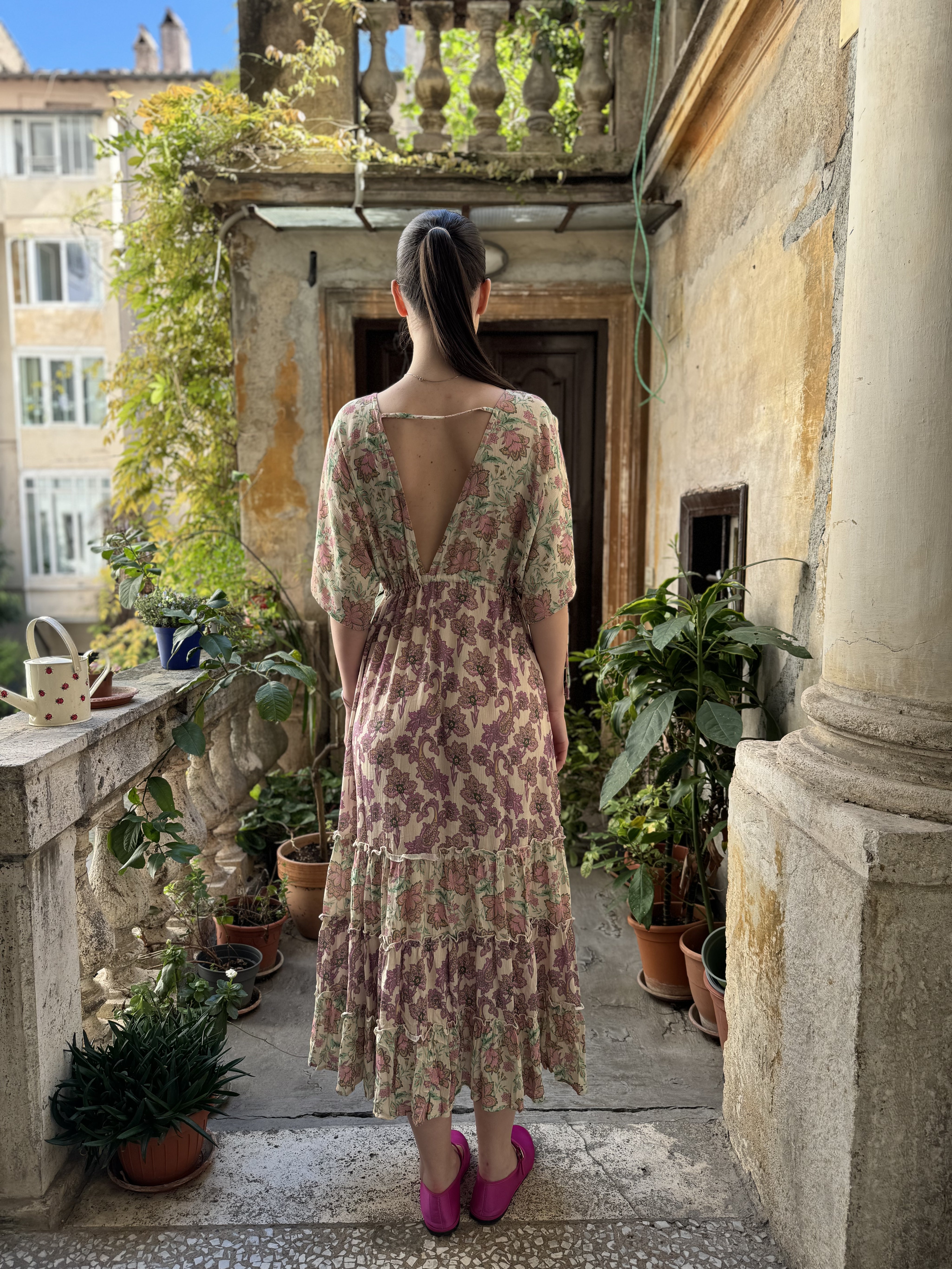 NEKANE - abito lawrra - ECRU