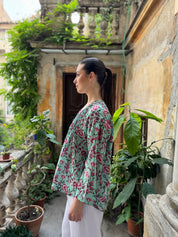 ARTEFILIA - blusa mussola di cotone eva - TIFFANY FLOWERS