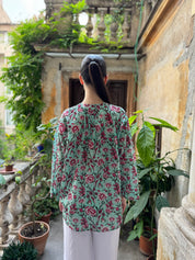 ARTEFILIA - blusa mussola di cotone eva - TIFFANY FLOWERS