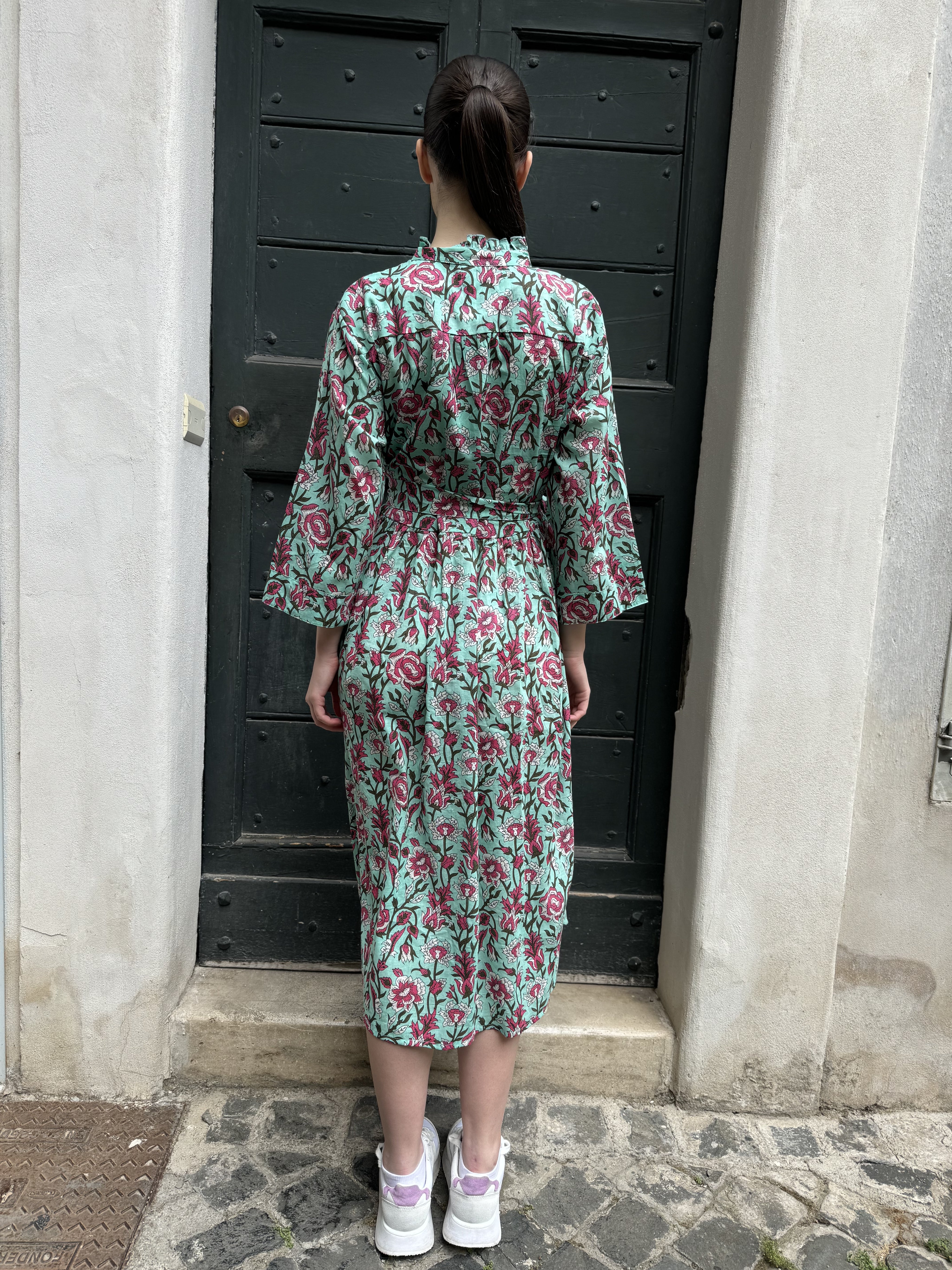 ARTEFILIA-abito carolina mussola cotone - TIFFANY FLOWERS