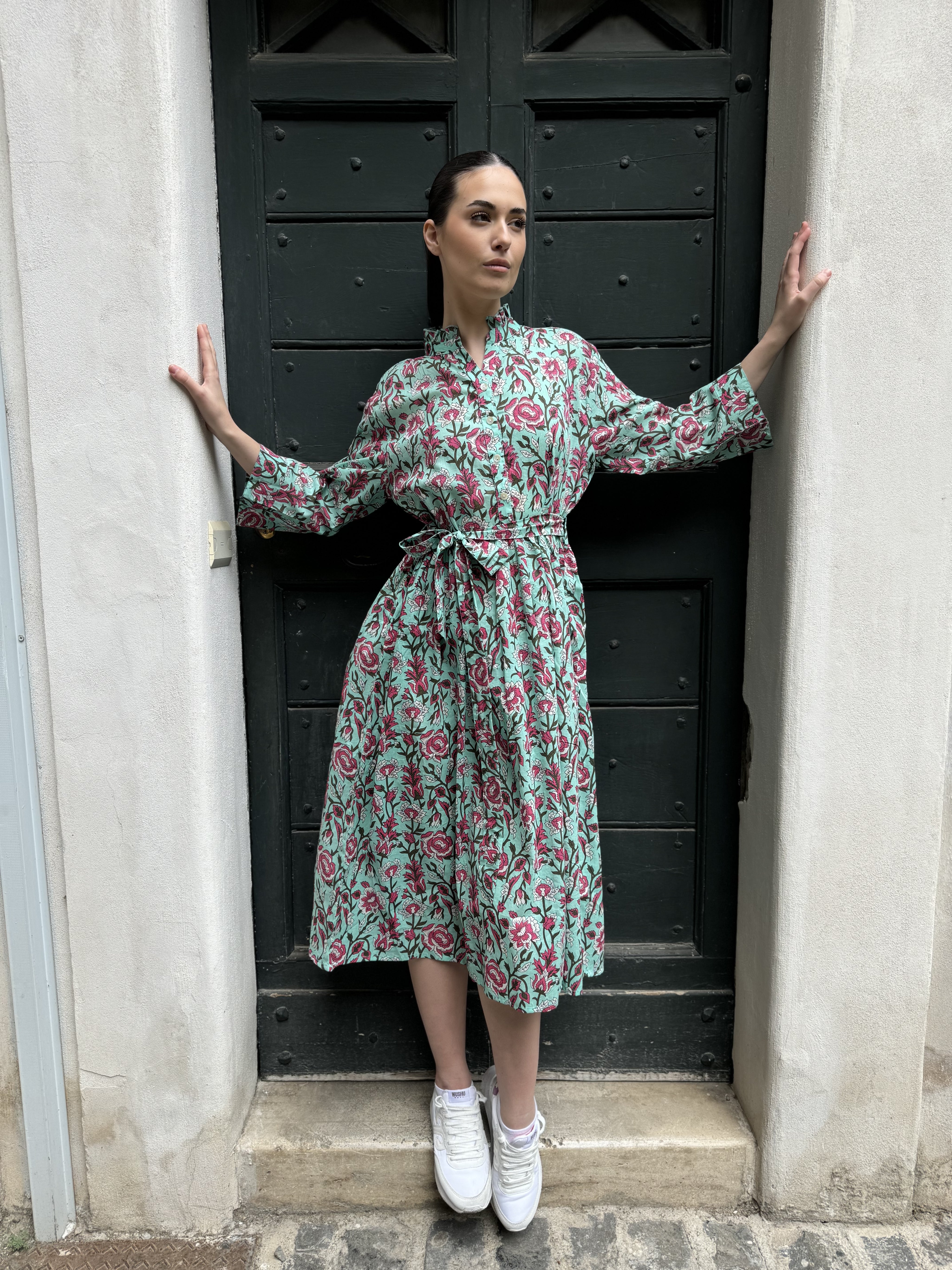 ARTEFILIA-abito carolina mussola cotone - TIFFANY FLOWERS