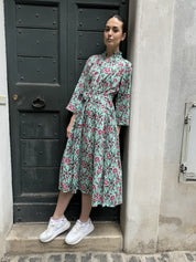 ARTEFILIA-abito carolina mussola cotone - TIFFANY FLOWERS