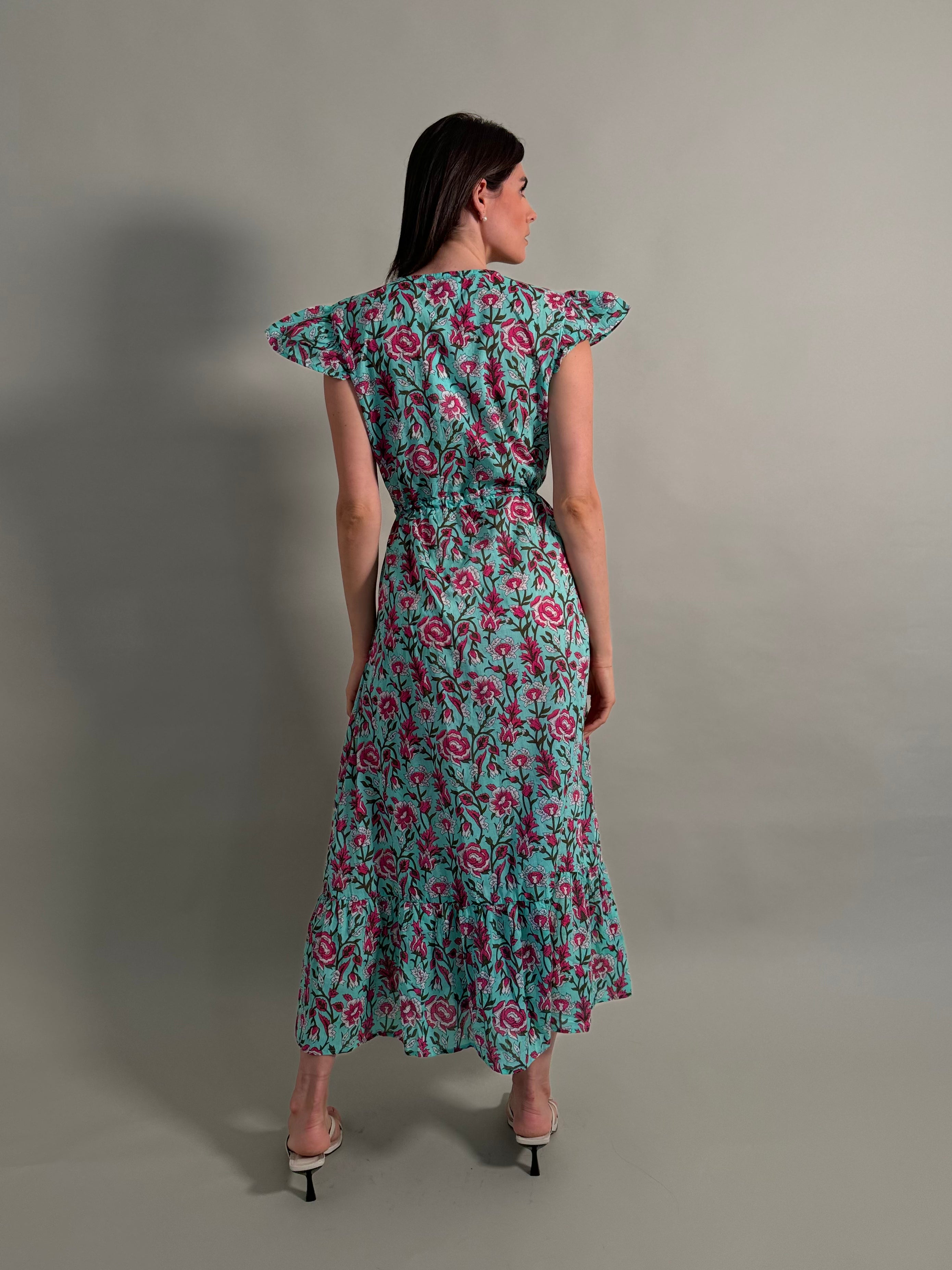 ARTEFILIA - abito mirta mussola di cotone - TIFFANY FLOWERS