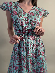 ARTEFILIA - abito mirta mussola di cotone - TIFFANY FLOWERS