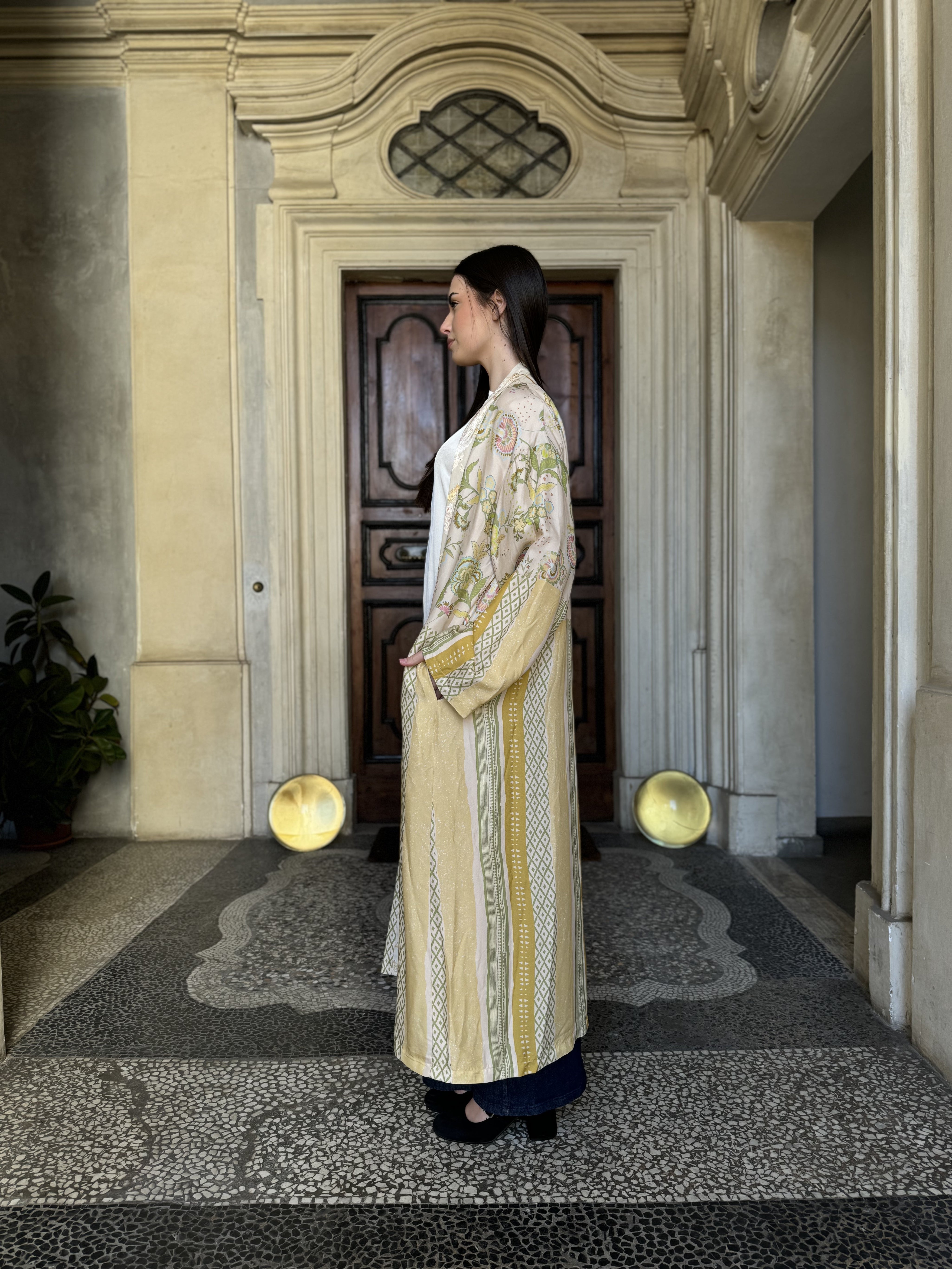 WU-SIDE - kimono lungo fantasia - CIPRIA TU