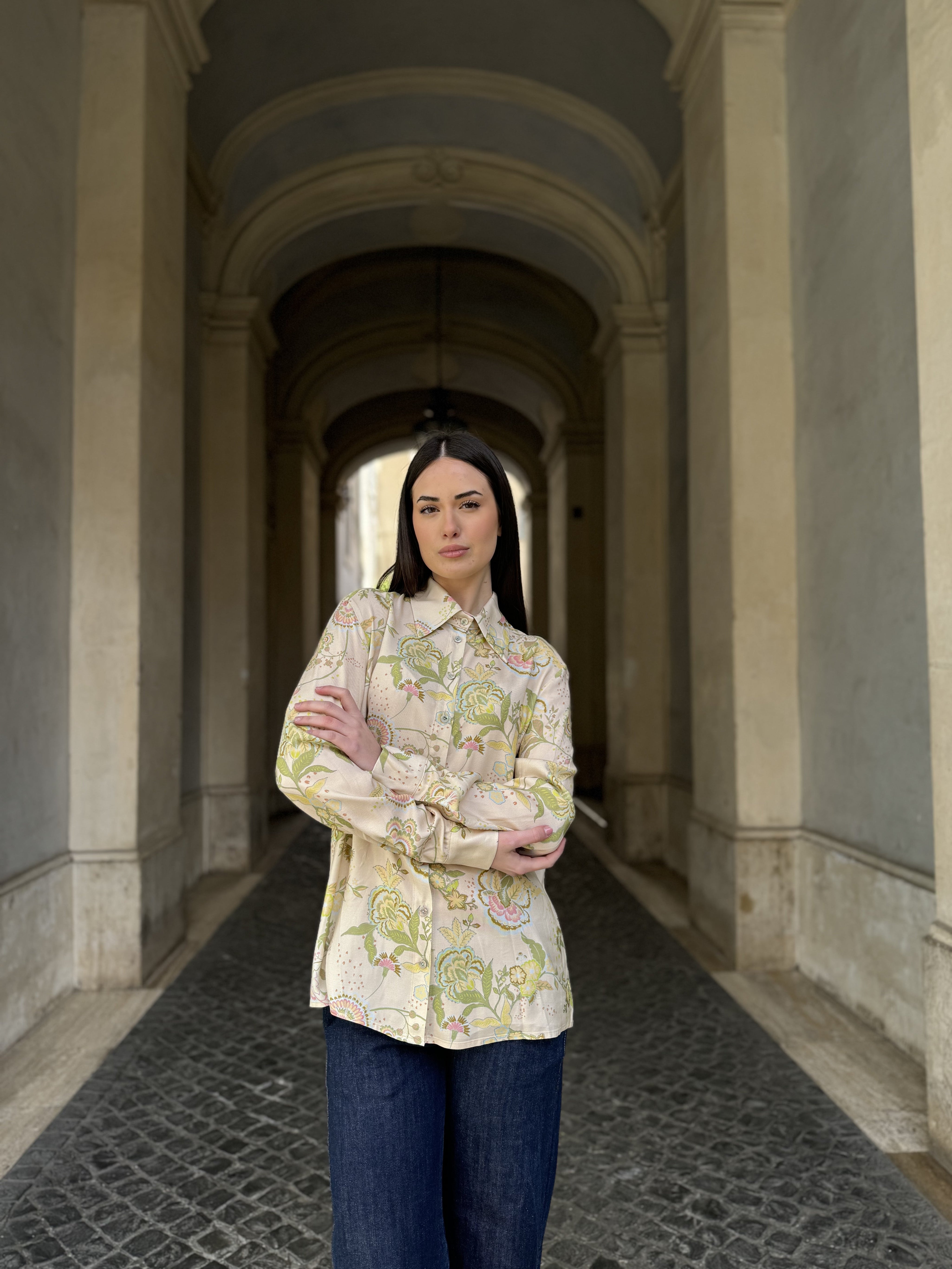 WU-SIDE - camicia fantasia - CIPRIA S\M 40\44