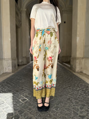 WU-SIDE - pantaloni fantasia - BEIGE S\M 40\44