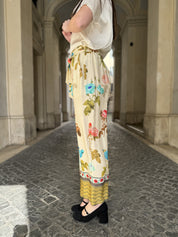 WU-SIDE - pantaloni fantasia - BEIGE S\M 40\44