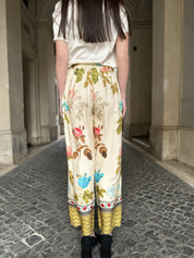 WU-SIDE - pantaloni fantasia - BEIGE S\M 40\44