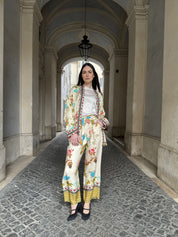 WU-SIDE - pantaloni fantasia - BEIGE S\M 40\44