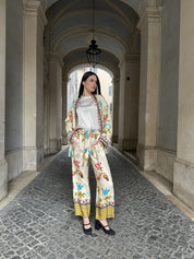 WU-SIDE - pantaloni fantasia - BEIGE S\M 40\44