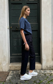 HAPPY 25 - pantalone chino - BLUE