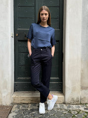 HAPPY 25 - pantalone chino - BLUE